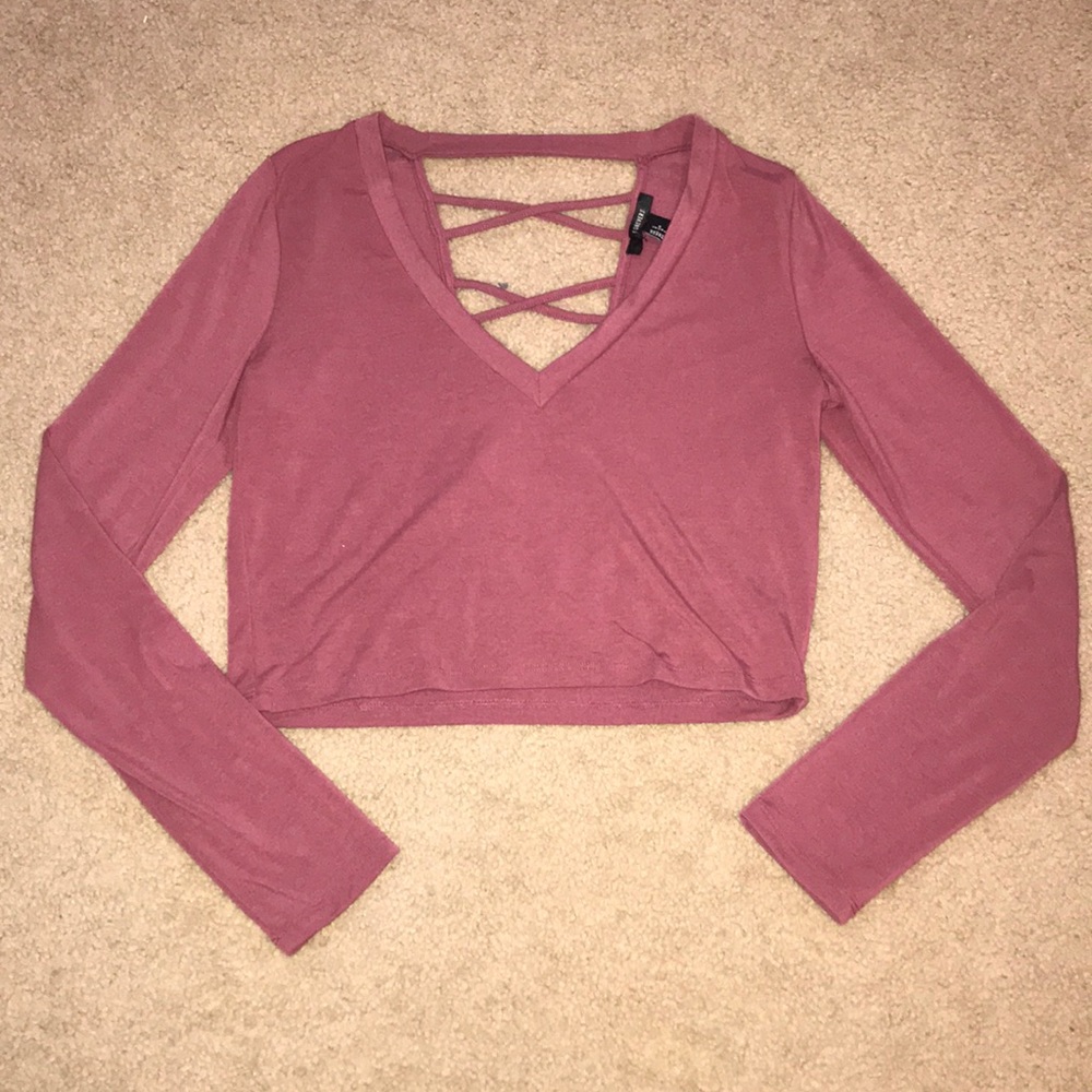 Long sleeve crop top, Forever 21